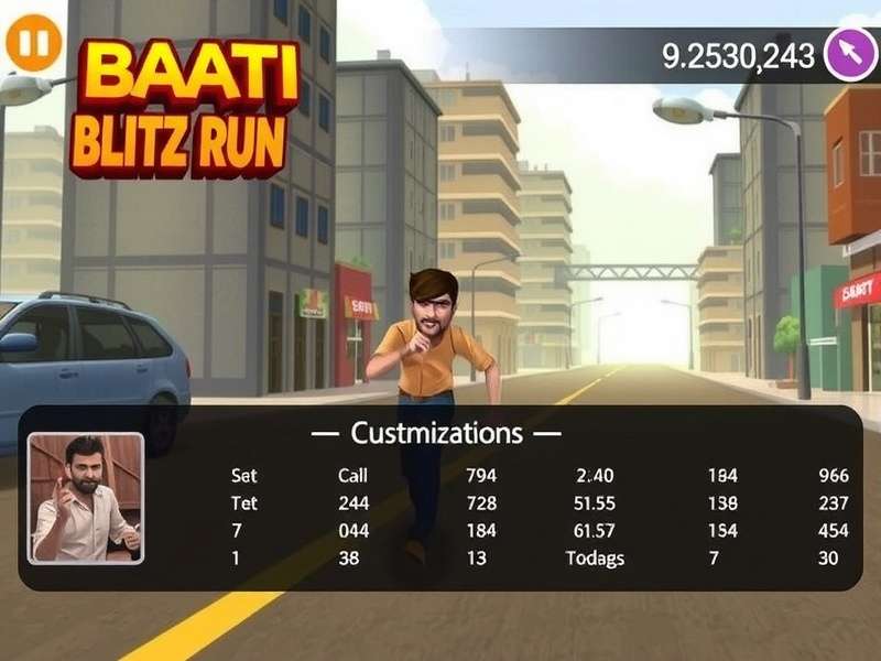 Baati Blitz Run download statistics chart across Indian regions
